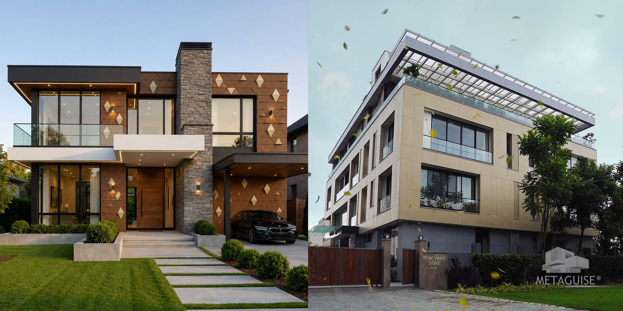 Scale and massing considerations - Farmhouse Elevation Design Ideas for Delhi NCR | Metaguise